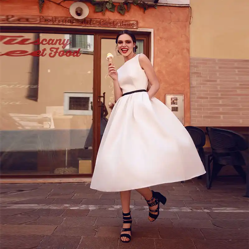 vestido branco classico