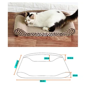 

Cute Cat Toys Pet Scratch Board Pad Scratching Post Kitten Corrugated Paper Pad Grinding Nail Scraper Mat Mattress