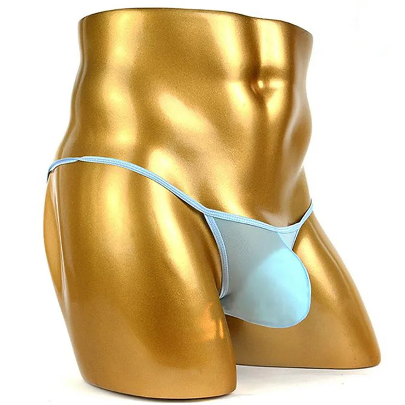 

Mens Swimming Briefs Bottoms Low Waist Male Sexy Ice Silk Bikini Panties Shorts Underpants Transparent Beachwear Sunbath Gifts