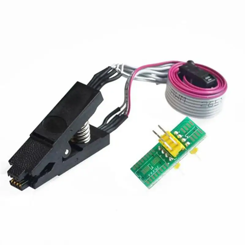 

1 PC Professional Test Clip SOP8 Foot BIOS Wide And Body 8 Foot Universal Adapter Clip Burning Chip With 2 Board Home Tool