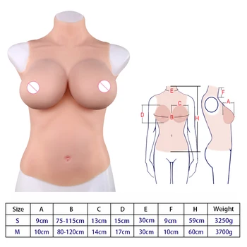 

IBANBIA Huge Realistic Silicone Breast Forms Big Fake Chest Boobs Crossdressing For Crossdresser Transgender Transsexual Sissy