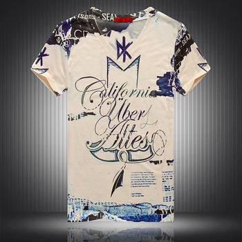 

British style personality letter printing fashion short sleeve t shirt Summer 2018 New quality cotton boutique t shirt men M-3XL