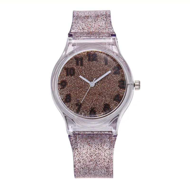Fashion women's watches girl's Silicone Band Analog Quartz Round Wrist Watch Bracelet Dress Wrist Watch clock Reloj mujer M23 (8)