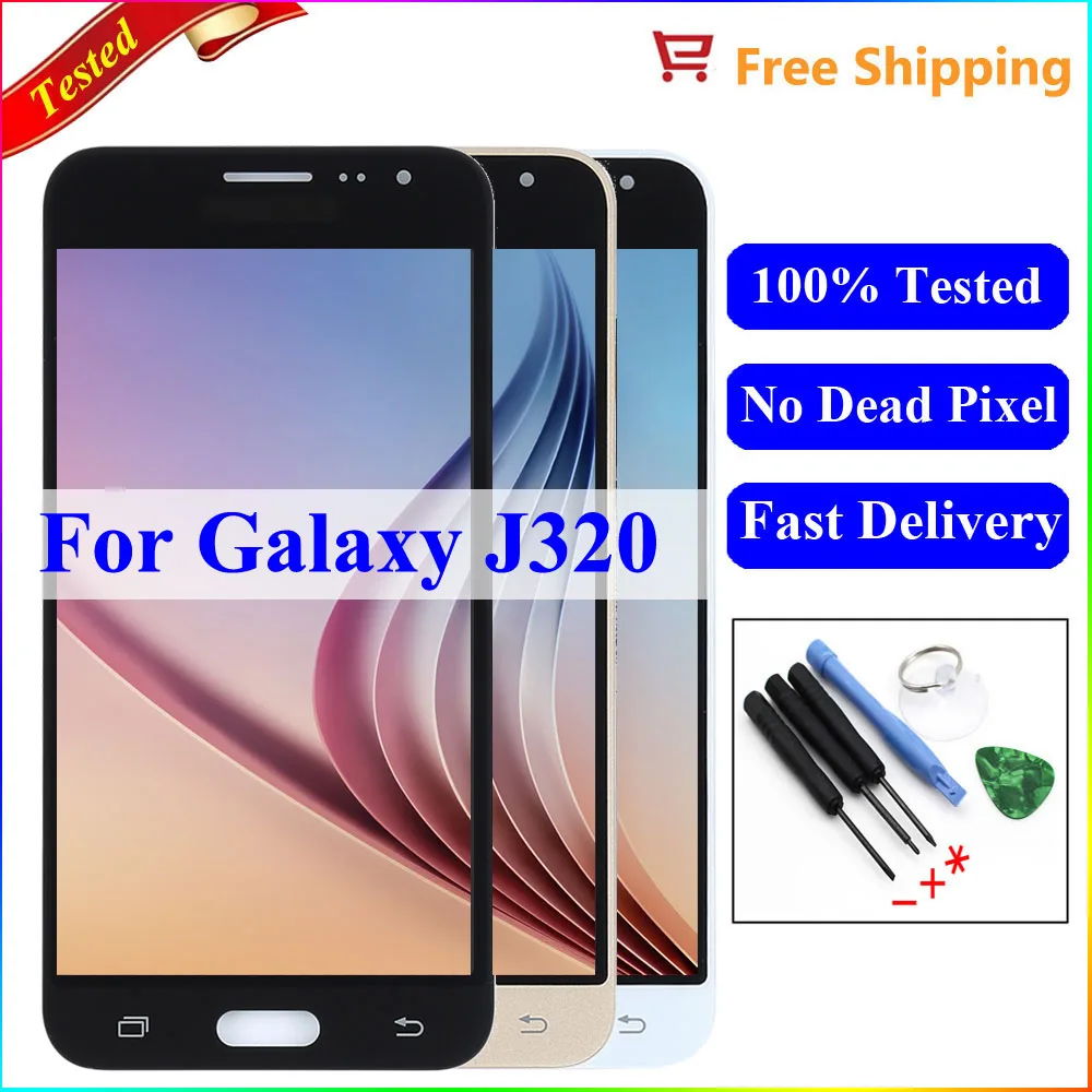 

J320F lcd For Samsung Galaxy J3 2016 LCD Display J320H J320M J320FN touch Screen Digitizer Assembly For Samsung J3 2016 display