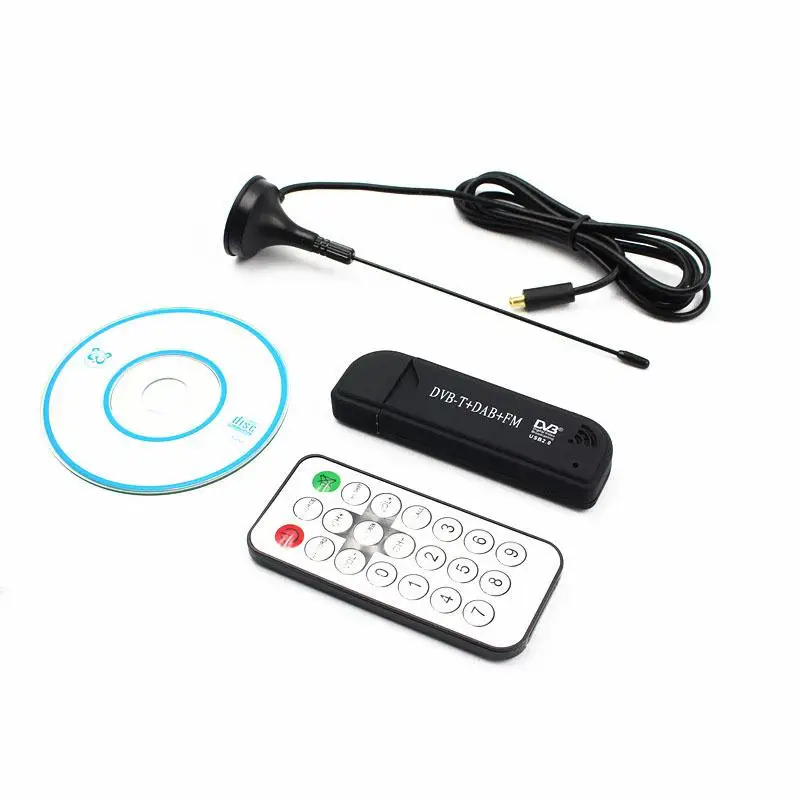 USB2.0 DAB FM DVB-T RTL2832U R820T FC0012 SDR RTL-SDR Dongle Stick цифровой ТВ-тюнер, приемник ИК-пульт дистанционного управления с антенной дропшиппинг