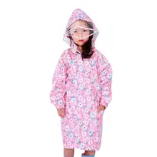 Yuding/Детские Непромокаемые дождевик с капюшоном и принтом пиона для маленьких детей/куртка для девочек/мальчиков без рюкзака