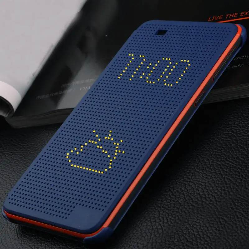 

Dot View Flip smart Case Cover For HTC desire 620/620g/820mini With Auto Sleep Wake Function Silicon Matrix view Phone dot Case