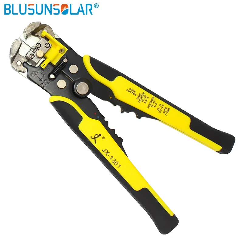 

1pcs/lot Automatic Multinational Crimping Cable Wire Stripper Cutter Stripping Terminal Piler Tool for AWG24-10(0.2-6.0MM2)