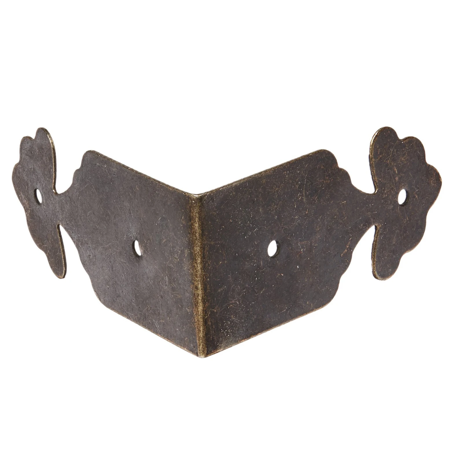 

8pcs Right Angle Furniture Edge Corner Protector Bracket Bronze Tone