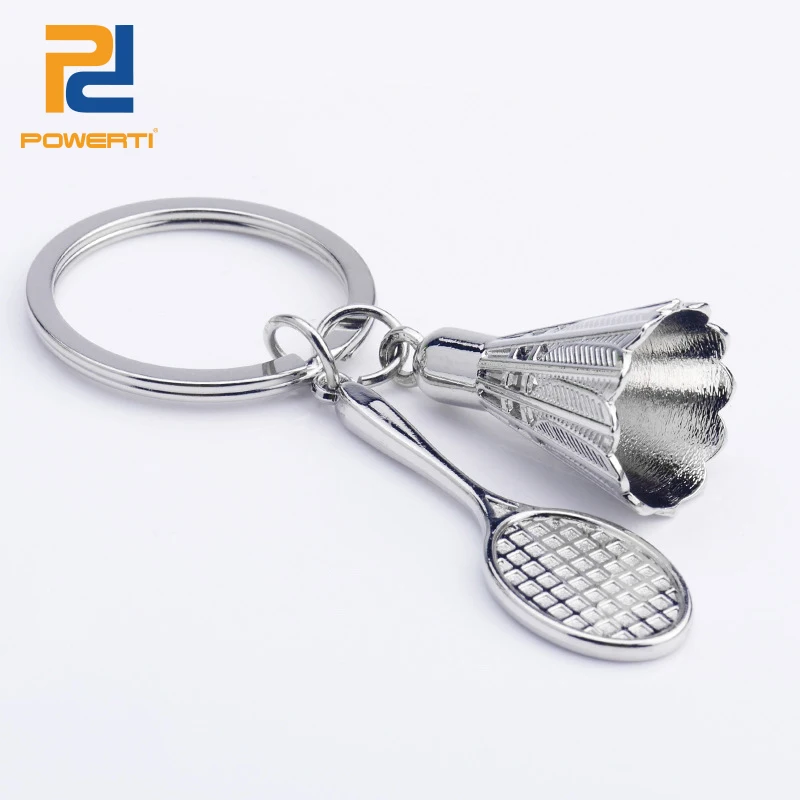 

Cute Mini Badminton Racket String Keychain/key ring for Sport Badminton Club Member Accessories Decoration