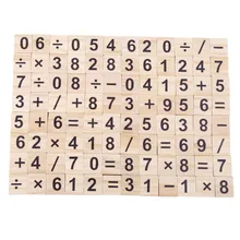 100 шт деревянная головоломка с английским алфавитом, развивающая интеллектуальная игрушка для детей, сделай сам, буквы с цифрами, головоломка для раннего образования, игрушка для детей