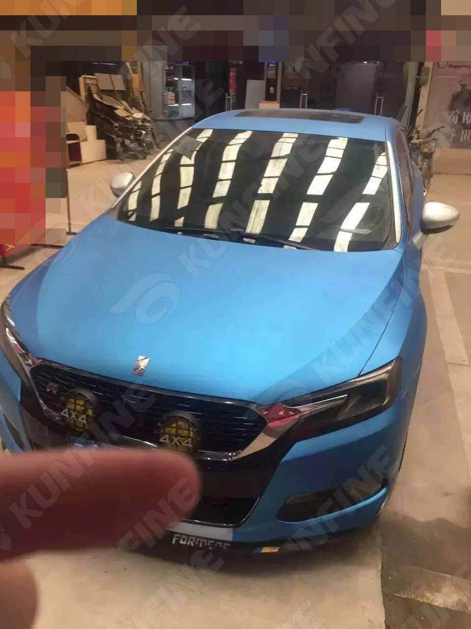 Автомобильный Стайлинг обертывание электро-оптическая Золотая синяя Автомобильная виниловая пленка стикер машина без воздушных пузырей для автомобиля 1,52*20 м/рулон