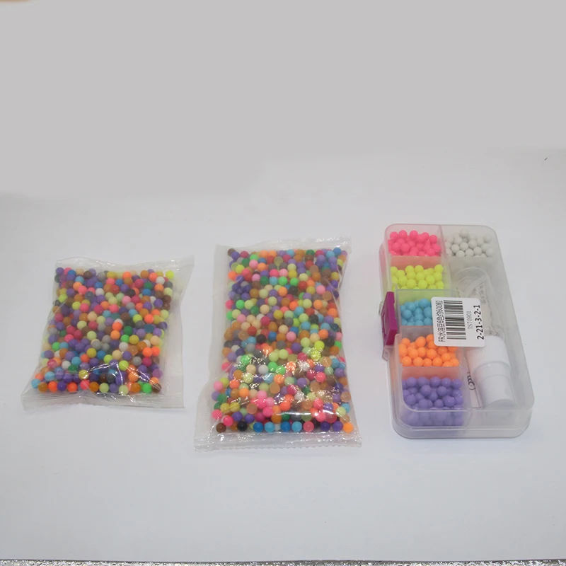 6 Colors 600pcs Aquabeads Spray Magic Beads Kit Ball Aqua beads Puzzle Game Fun DIY 3D puzzle Educational Toys For Kids (5)