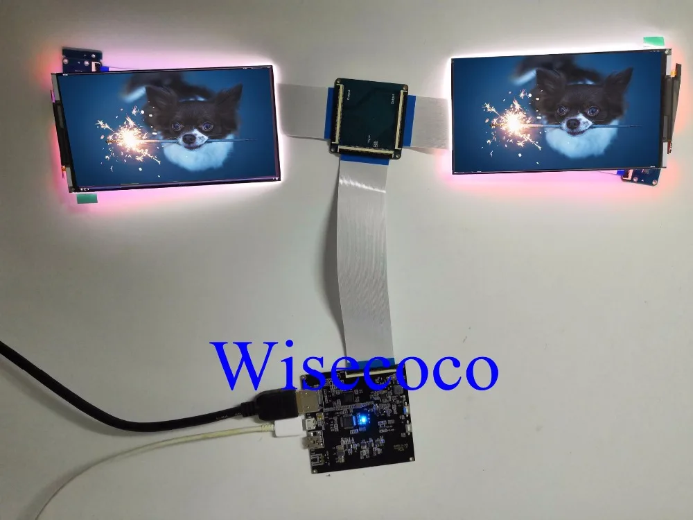 5," 4 K двойной ЖК-дисплей 3840*2160 ips 60 pin 120Hz с HDMI к MIPI плата контроллера для Raspberry Pi VR очки