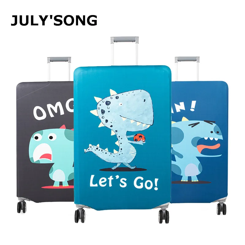

JULY'S SONG Elastic Travel Suitcase Cover Thicken Protection Suitcase Case Cover Dust-proof Luggage Cover For Case Suitcase