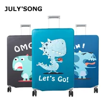 JULY'S SONG Elastic Travel Suitcase Cover Thicken Protection Suitcase Case Cover Dust-proof Luggage Cover For Case Suitcase JULY'S SONG Elastic Travel Suitcase Cover Thicken Protection Suitcase Case Cover Dust-proof Luggage Cover For Case Suitcase