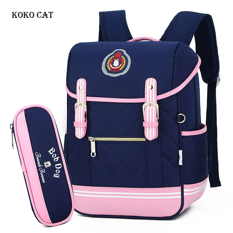 

Primary Students Schoolbag Large Capacity Children Backpack Burden Bookbags Orthopedic Satchel for Girls Mochila Escolar