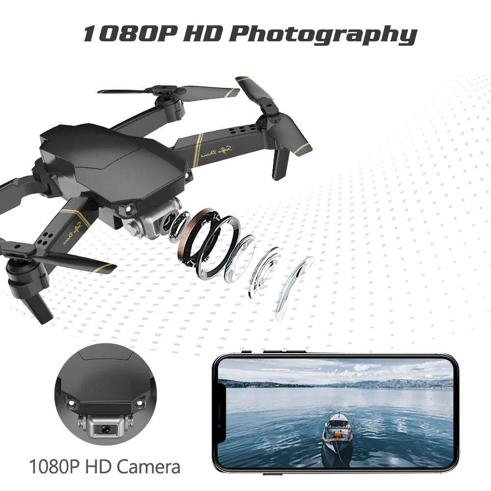 Цена Global Drone EXA складной Радиоуправляемый Дрон с камерой HD 1080P Мини Квадрокоптер с высокой фиксацией вертолет Квадрокоптер Дрон VS E58 E520