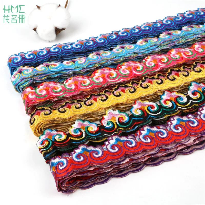 3cm 4m/str Beautiful Lace Ribbon DIY Embroidery Lace Cotton Fabric Lace For Trim Jewelry Clothing Accessories Sewing Craft