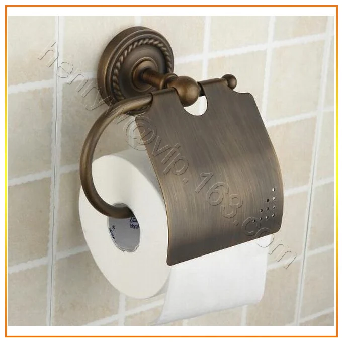 ФОТО Retail- Luxury Brass Paper Holder, Bronze Finish Toilet Tissue Holder Wall Mounted, Free Shipping X16002L