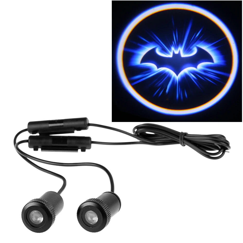 2pcs Car Welcome Courtesy Door Lights Led Ghost Shadow Projector