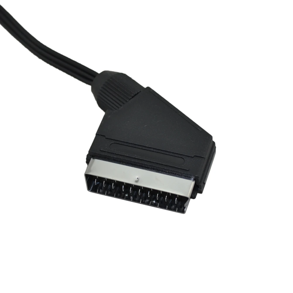 FZQWEG черный Высокое качество 1,8 м RGB Scart до 3 RCA аудио видео кабель для NES для FC