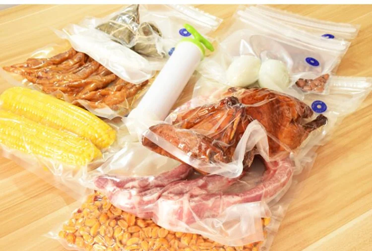 3 размера 10 шт вакуумные пакеты для упаковки пищевых продуктов с ручным вакуумным насосом Многоразовые Пакеты для еды ziplock стоячий мешочек кухонный Органайзер