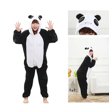 

2020 Winter panda Pajamas Set Kugurumi Cartoon Sleepwear Women Pajama Flannel Animal Stitch Unicorn Tigger Pijama sleepwear