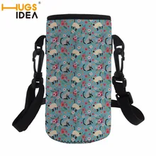 HUGSIDEA сиамская кошка Неопреновая Спортивная Стекло чехлы на бутылки круглые высокой температуры изотермическая чашка протектор ремень для регулировки