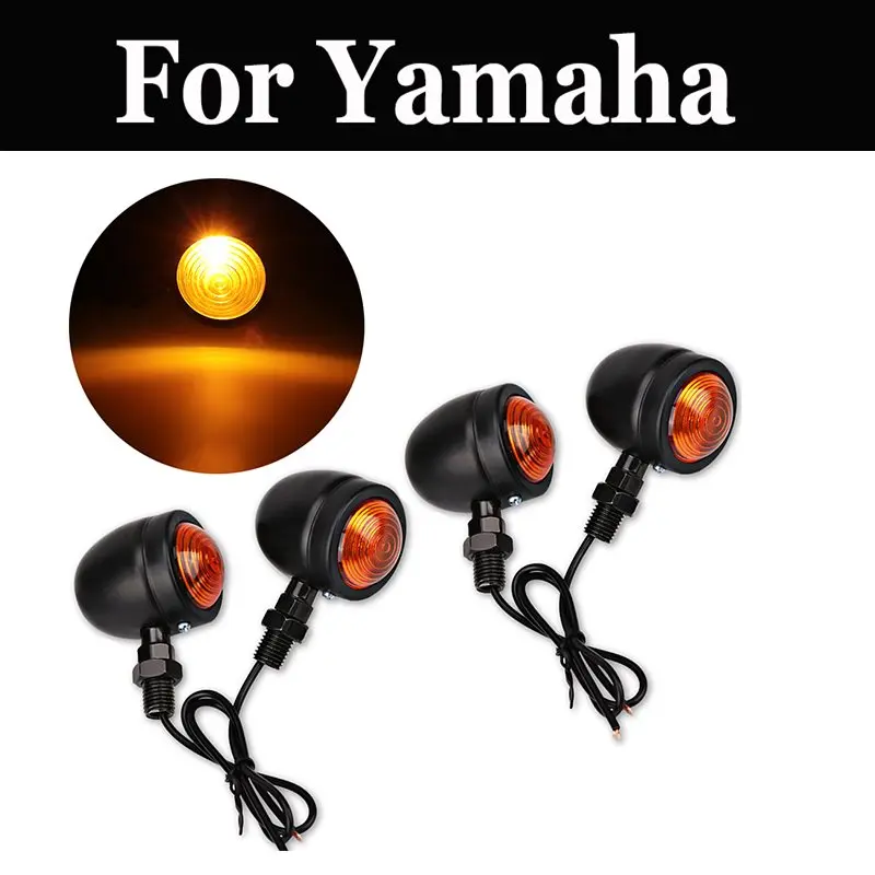 4pcs/Set Motorcycle Turn Signal Indicator Light Blinker Headlight For Yamaha Ag 175 200 Dx250 Dt 125 125r 200r 250 400 |