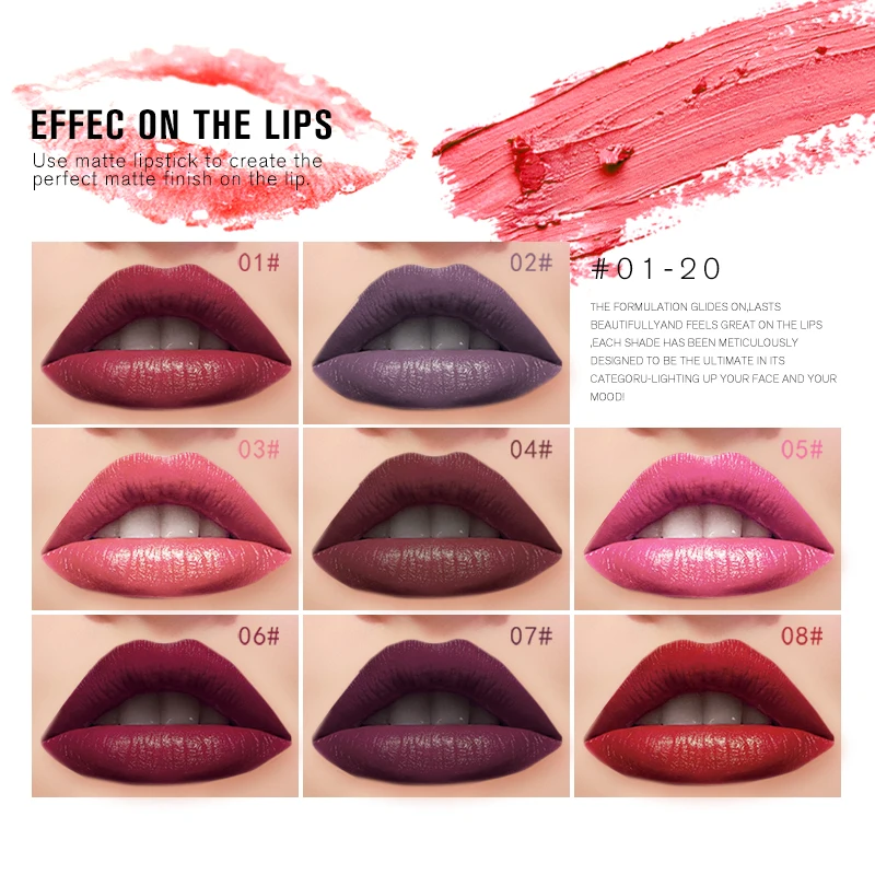 Vnook новый блеск пенис помада Водонепроницаемый Long Lasting Matte Lip Stick макияж Розовый и
