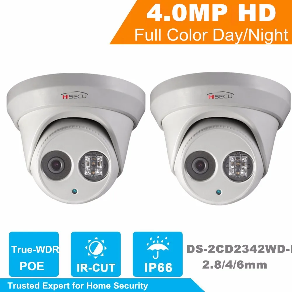 2Pcs HiK English Version DS-2CD2342WD-I 4MP WDR EXIR Turret Network Camera MINI Dome IP Camera CCTV Camera 2.8/4mm Lens 2Pcs HiK English Version DS-2CD2342WD-I 4MP WDR EXIR Turret Network Camera MINI Dome IP Camera CCTV Camera 2.8/4mm Lens