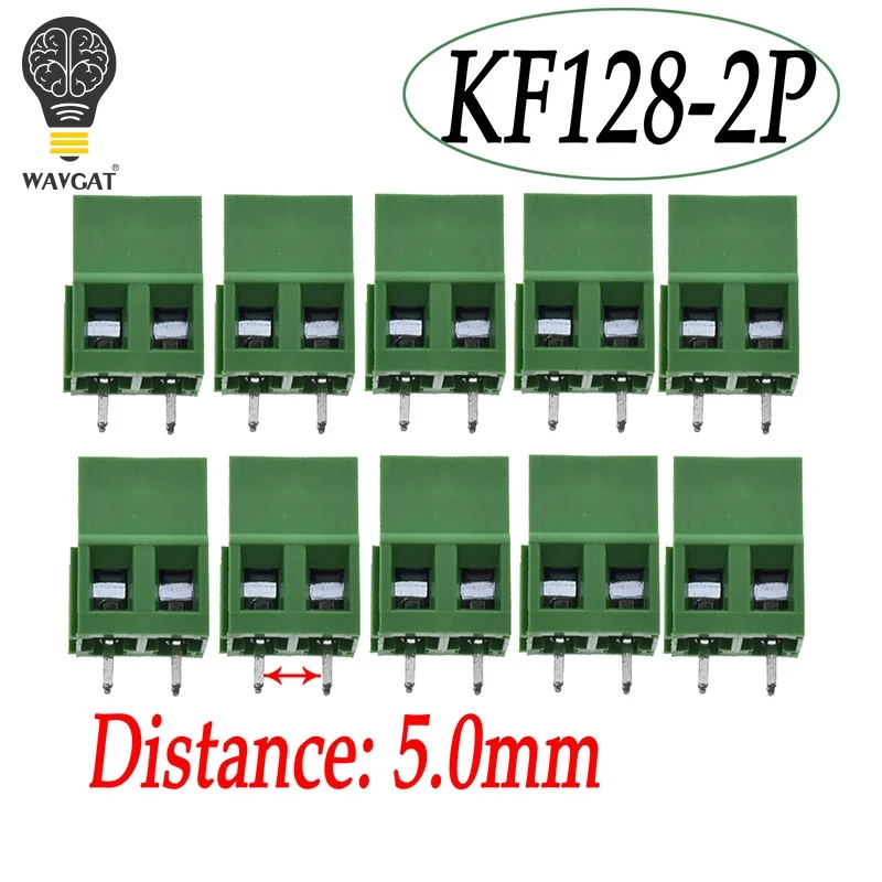 KF128-2P KF128-3P 3,81 5,0 7,5 2,54 мм печатной платы Клеммная колодка с терминал KF120-2.54 DG308 MG128