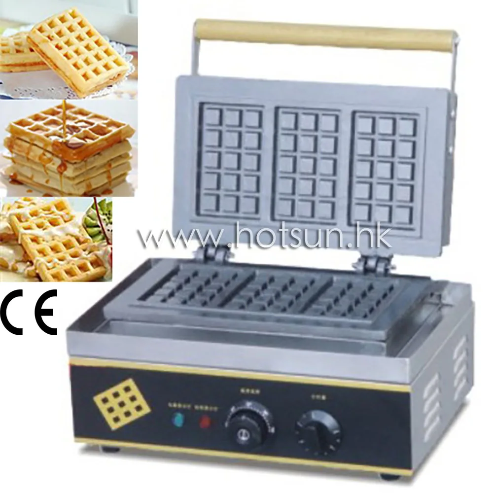 110V 220V Electric Waffle Belgian Liege Waffle Baker Maker Machine Iron