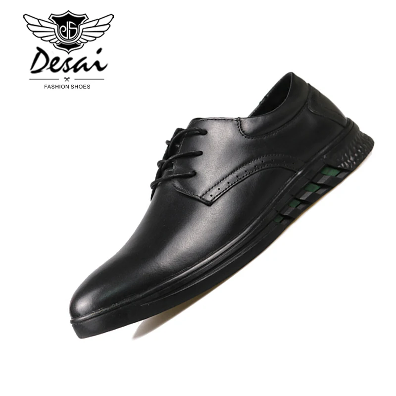

Mens Shoes Casual Genuine Leather Business Dress Shoes Men Carved Brogues Breathable Oxfords Summer Autumn Casual Shoes EU Size