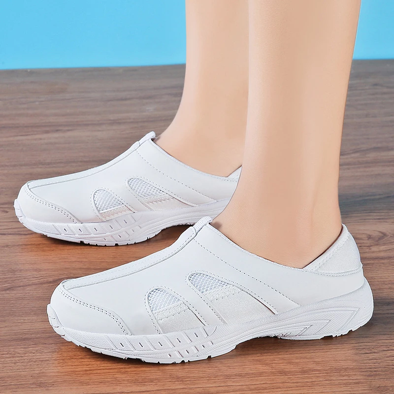 Для женщин Рабочая обувь для медсестры скрабы аксессуары для медсестер для больницы Для женщин s белый низ обуви