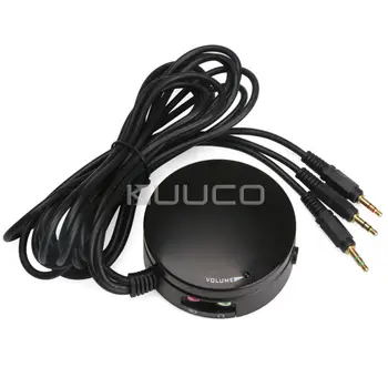 

PC Audio Switch Converter Volume Control Audio Controller Switchable Giant Volume Knob with Micphone Interface and 5 Feet Cable