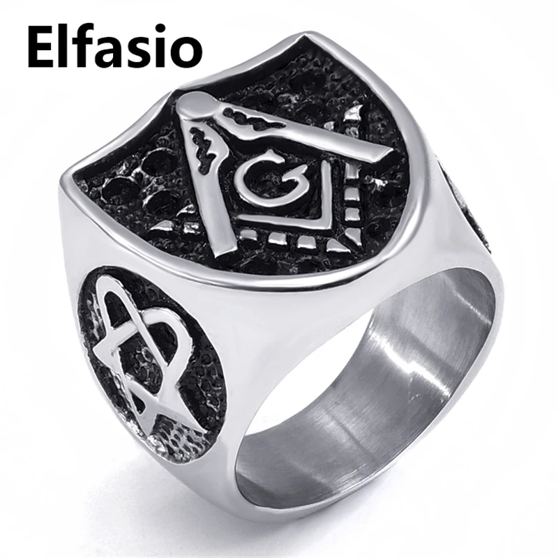 

Mens Stainless Steel Ring Free Mason Masonic Symbol G Heartagram Star Heart Pentagram Fashion Jewelry Size 8-13