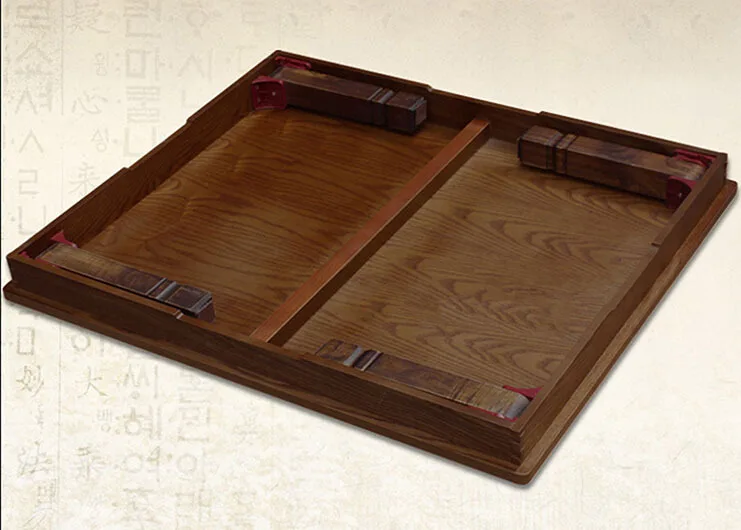 مستطيل 90X75 سنتيمتر الكورية القهوة الجدول للطي الساق الآسيوية العتيقة نمط غرفة المعيشة الأثاث الطابق التقليدية طاولة طعام الخشب