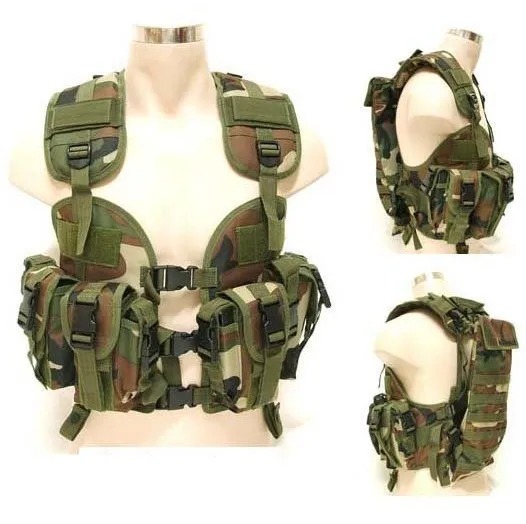 Adjustable Shoulder and Waist Assault Tactical Military Vest with 3L