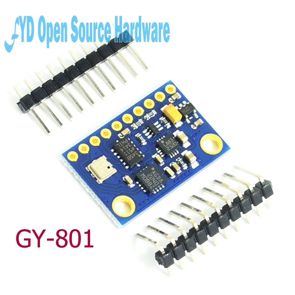

1pcs BMP180 9 9-axis IMU gyro magnetic acceleration sensor GY-801 module MWC