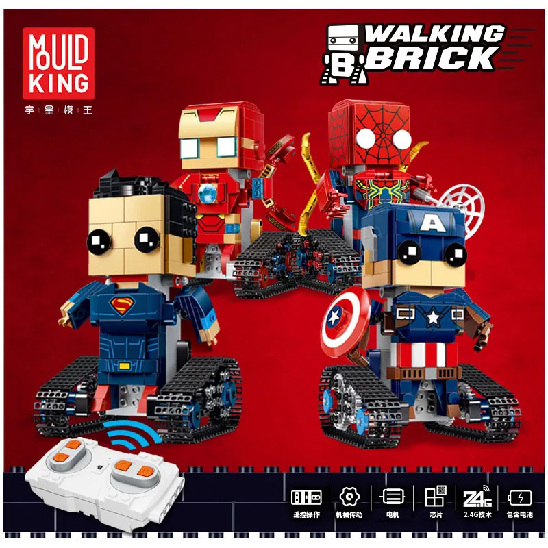 

Yeshin 13038 13039 13040 13041 The Movable Robot Building Blocks Bricks Set Remote Control Robot Model New Kids Christmas Gifts