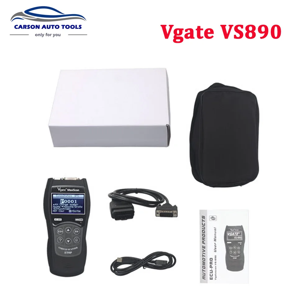 Цена за 2017 Vgate MaxiScan VS890 автомобильной сканера OBD2 сканер Код читателя Универсальный Многоязычная автомобилей инструменту диагностики Vgate VS890 Цена за 2017 Vgate MaxiScan VS890 автомобильной сканера OBD2 сканер Код читателя Универсальный Многоязычная автомобилей инструменту диагностики Vgate VS890