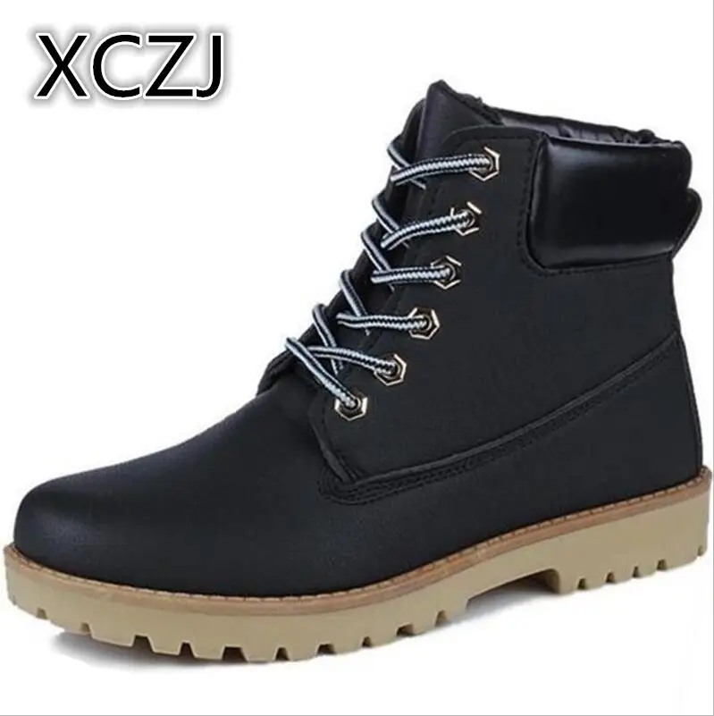 

XCZJ 2019 Spring and winter Martin boots warm British men boots men short tooling men's hiking boots men's shoes