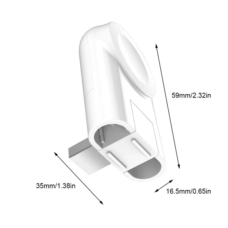 Портативный мини часы Беспроводной Зарядное устройство быстрой зарядки USB Магнитный Зарядное устройство для наручных часов Apple Watch, iWatch1/2/3/4