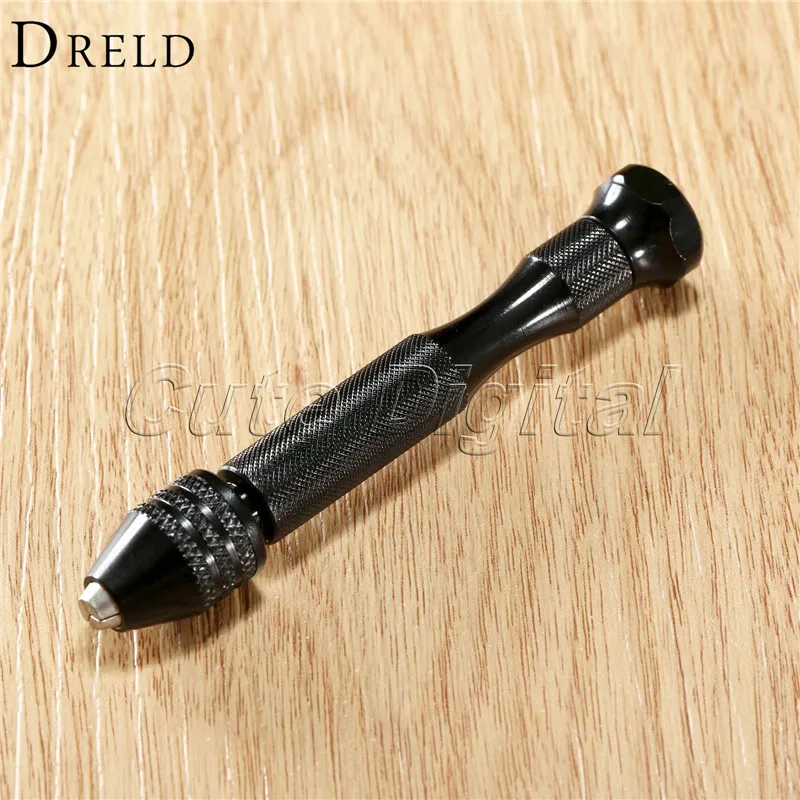 Aluminum Hand Drill with Keyless Chuck Hand Twist Drilling Tools Woodworking Drilling Rotary