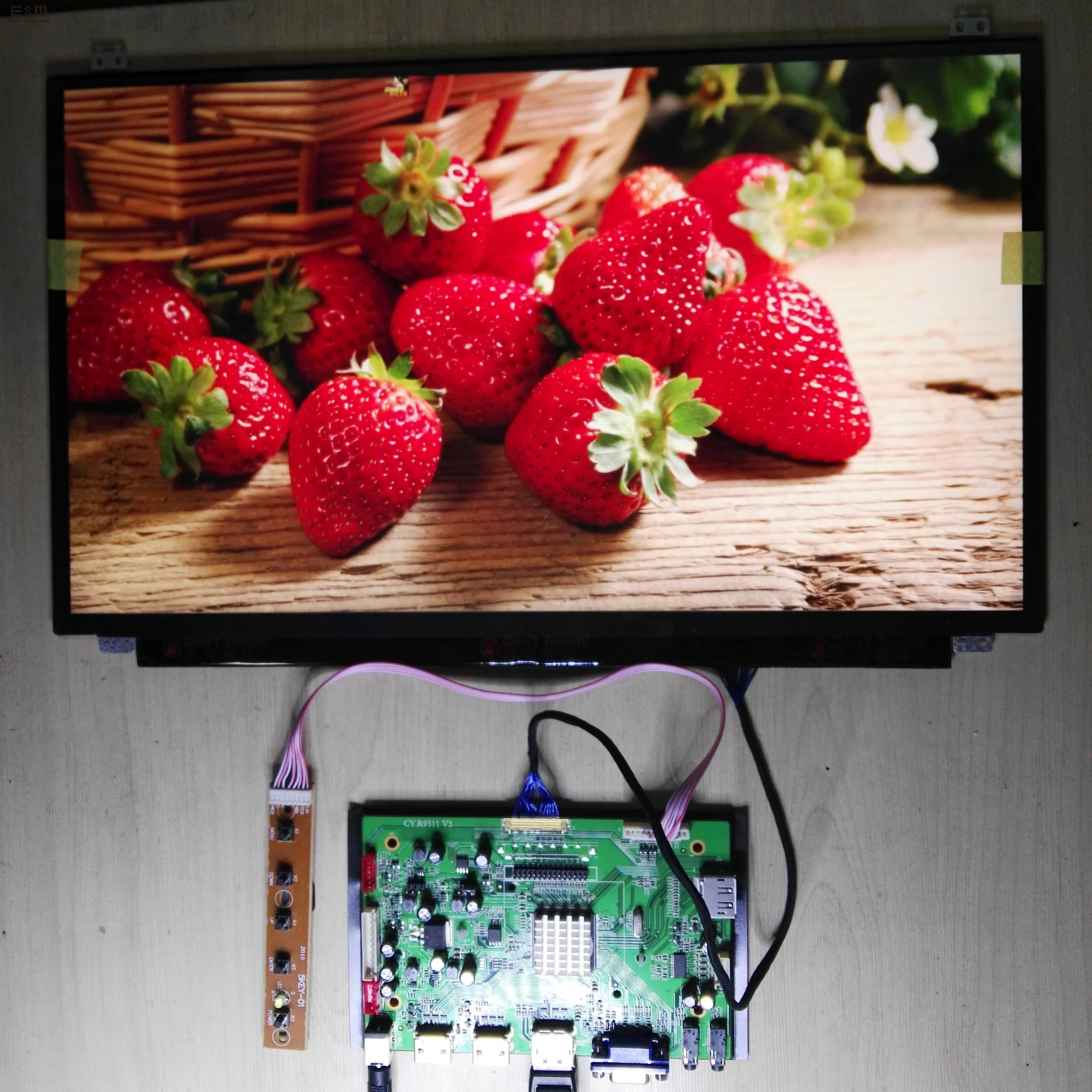 

E&M 17.3 inch 4K 3840*2160 UHD LCD Screen Module Monitor HDMI Display DisplayPort Driver Board DP VGA Laptop PC DIY Kit Original