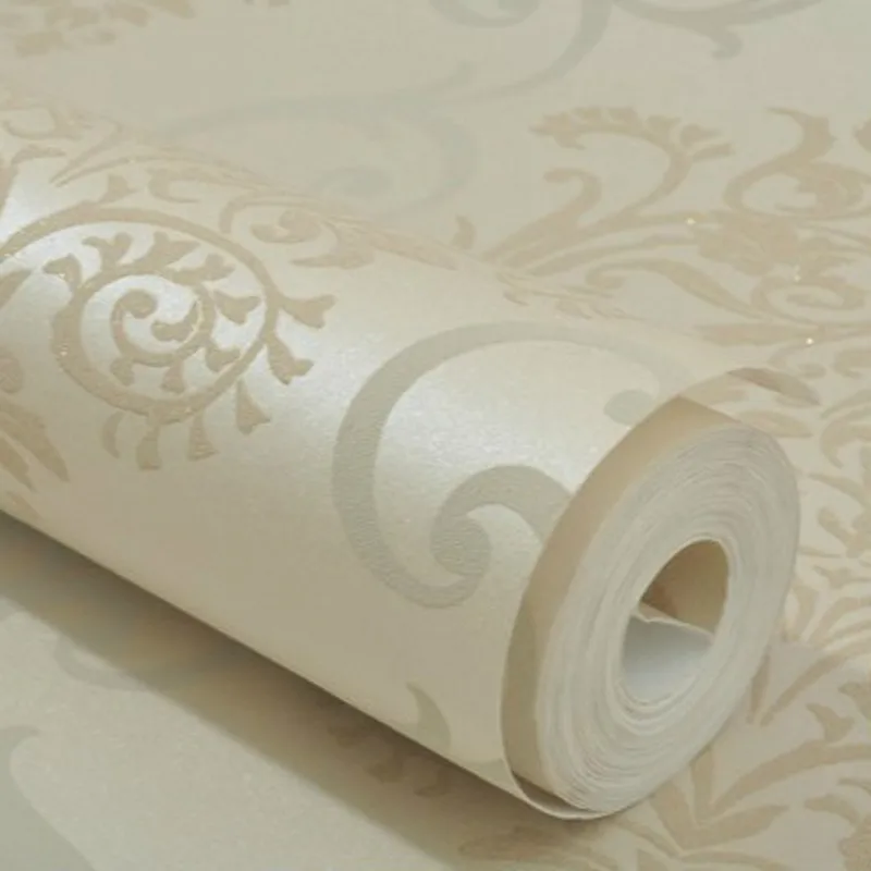 beibehang Sprinkle gold high grade flocking Damascus wallpaper living