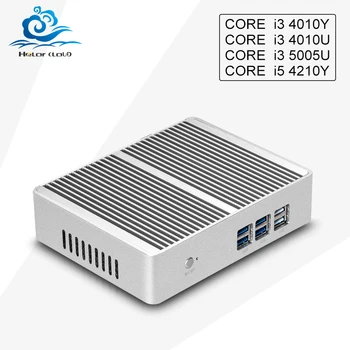 Hly New Core HTPC Computer i3 5005U 4010U 4010Y i5 4210Y Mini PC Computer Minipc TV box 4G RAM 500G HDD Wifi 6*USB