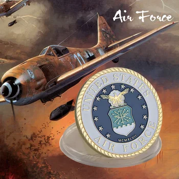 

WR Gold Coins Collectibles United States Air Force Heros Valor Prayer Collection Coins Replicas Gifts Souvenirs Dropshipping2018